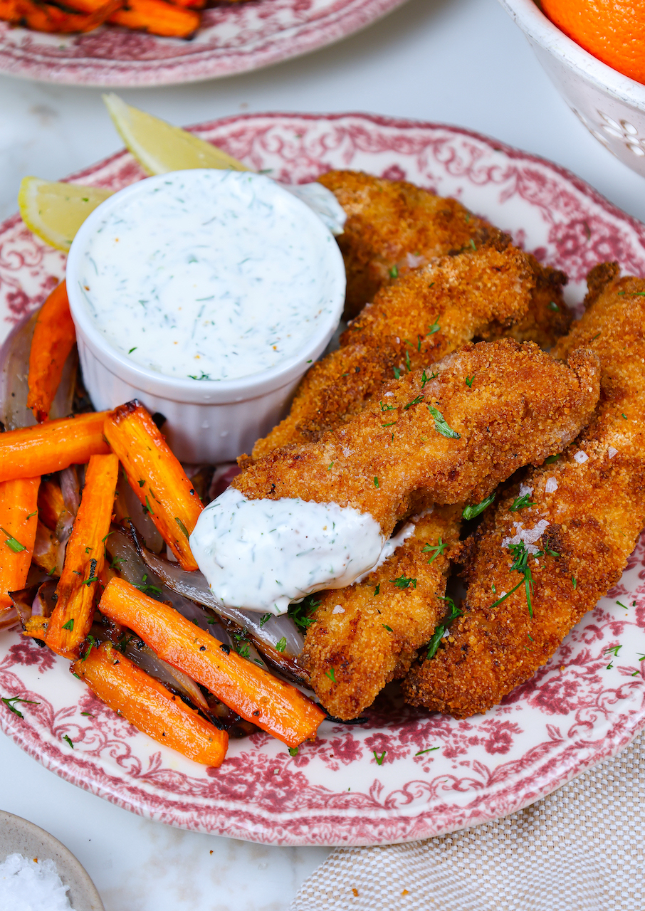Air Fryer Chicken Tenders & HoneySage Roasted Carrots